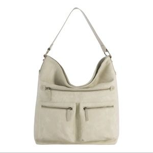 SHIRALEAH Brooklyn Vegan Ivory Hobo NWT